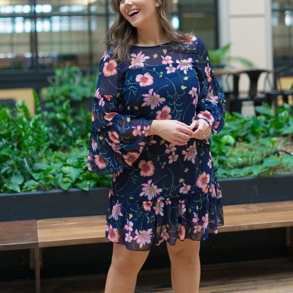 Fit and Flare Floral Dress